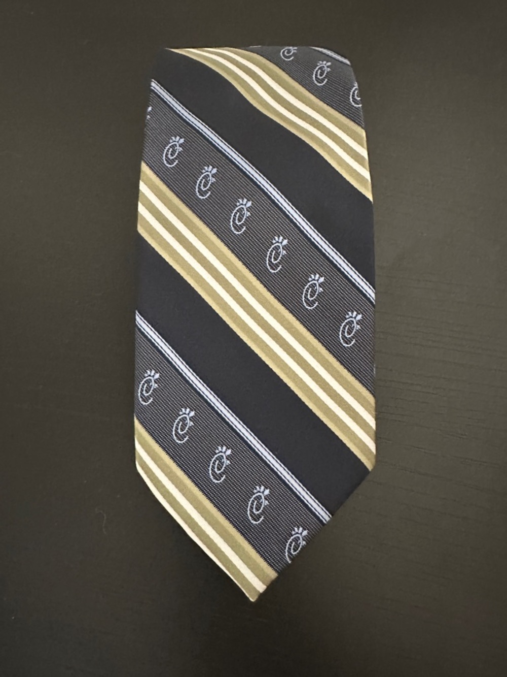 Chick-Fil-A Team Style 100%Silk Striped Logo Tie.